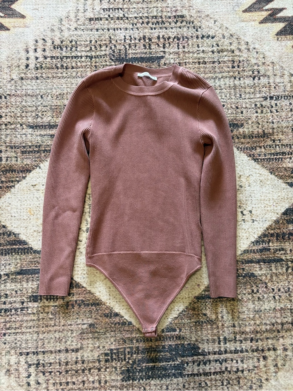 Abercrombie & Fitch Long-Sleeve Ottoman Bodysuit Size Medium